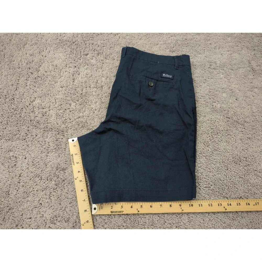 Ben Sherman Chino Shorts Mens 36W Blue Inseam: 7.5